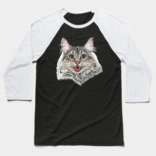 The Cat Smile Baseball T-Shirt